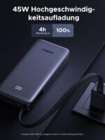 UGREEN Power Bank 20000mAh 45W – Schnellladen mit integriertem USB-C Kabel für Smartphones & Laptops – Bild 5