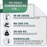 Welldora Sommerdecke 135x200 mit Wildseide – Kühldecke für erholsamen Schlaf – Bild 7