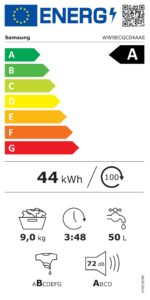 Samsung Waschmaschine 9 kg mit Ecobubble & Mikroplastik-Programm – EEK A, WiFi SmartControl – Bild 9