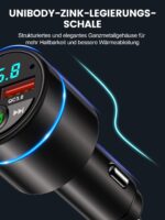 Mohard Bluetooth FM Transmitter Auto mit 30W PD & 18W QC3.0 – Freisprechanlage für alle Fahrzeuge – Bild 7