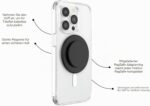 PopSockets MagSafe Handy-Grip mit magnetischer Halterung – Sicherer Halt & Ständer in Schwarz – Bild 2