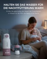 Comfyer BW01 Tragbarer Flaschenwärmer – 12000mAh Akku, 2 Min Schnellheizung für unterwegs – Bild 9