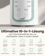 GROWNSY 10-in-1 Flaschenwärmer – Schnelles Erwärmen mit Timer & Sterilisation für Babys – Bild 3