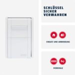 ABUS KeyGarage 787 – Schlüsselsafe mit Zahlencode zur Wandmontage in Weiss – Bild 2