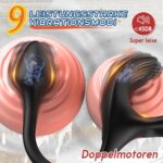Bestvibe 4-in-1 Anal-Vibrator mit Penisring & App-Steuerung – 9 Vibrationsmodi für Männer – Bild 3