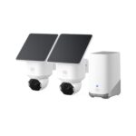 eufy Security eufyCam Solo E42 2er-Pack mit HomeBase S380 – 4K Überwachungskamera mit Solarpanel