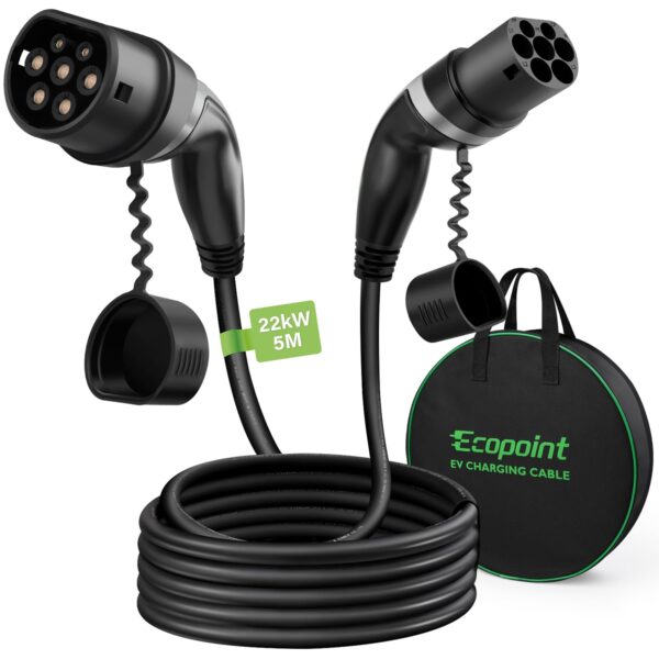 ECOPOINT Typ 2 Ladekabel 22 kW – Mode 3 Mennekes Ladestation für Elektrofahrzeuge