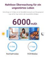 Comfyer BM01 Babyphone mit 2 Kameras, 7" HD Display – Ohne WLAN, 300M Reichweite – Bild 2