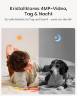 Reolink E1 4MP WLAN Überwachungskamera – 360° Auto-Tracking Indoor Kamera mit Babyphone-Funktion – Bild 2