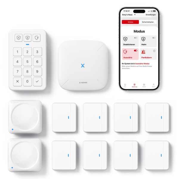 X-Sense AS12 Smart Home Sicherheitssystem – WLAN Alarmanlage mit App & Alexa