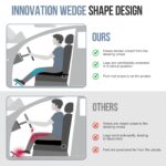 Ajiteogy Keilkissen für Fahrer – Memory-Foam Autositzkissen mit ergonomischem Weil-Design – Bild 7
