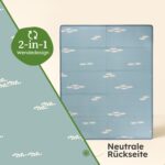 Laleni Krabbelmatte 120x150 cm – Wasserdichte Spielmatte Baby mit Wärmeschutz – Bild 4