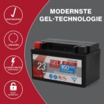 CARTEC Motorradbatterie YTX7A-BS 7Ah 160A – Gel Batterie wartungsfrei für Motorräder – Bild 5