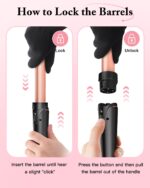 BESTOPE PRO 5-in-1 Lockenstab Set – Keramik-Ionenfässer für alle Haartypen – Bild 9