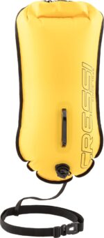 CRESSI Glide Pro Swim Buoy 28 L – Aufblasbare Signalboje für Freiwasserschwimmer