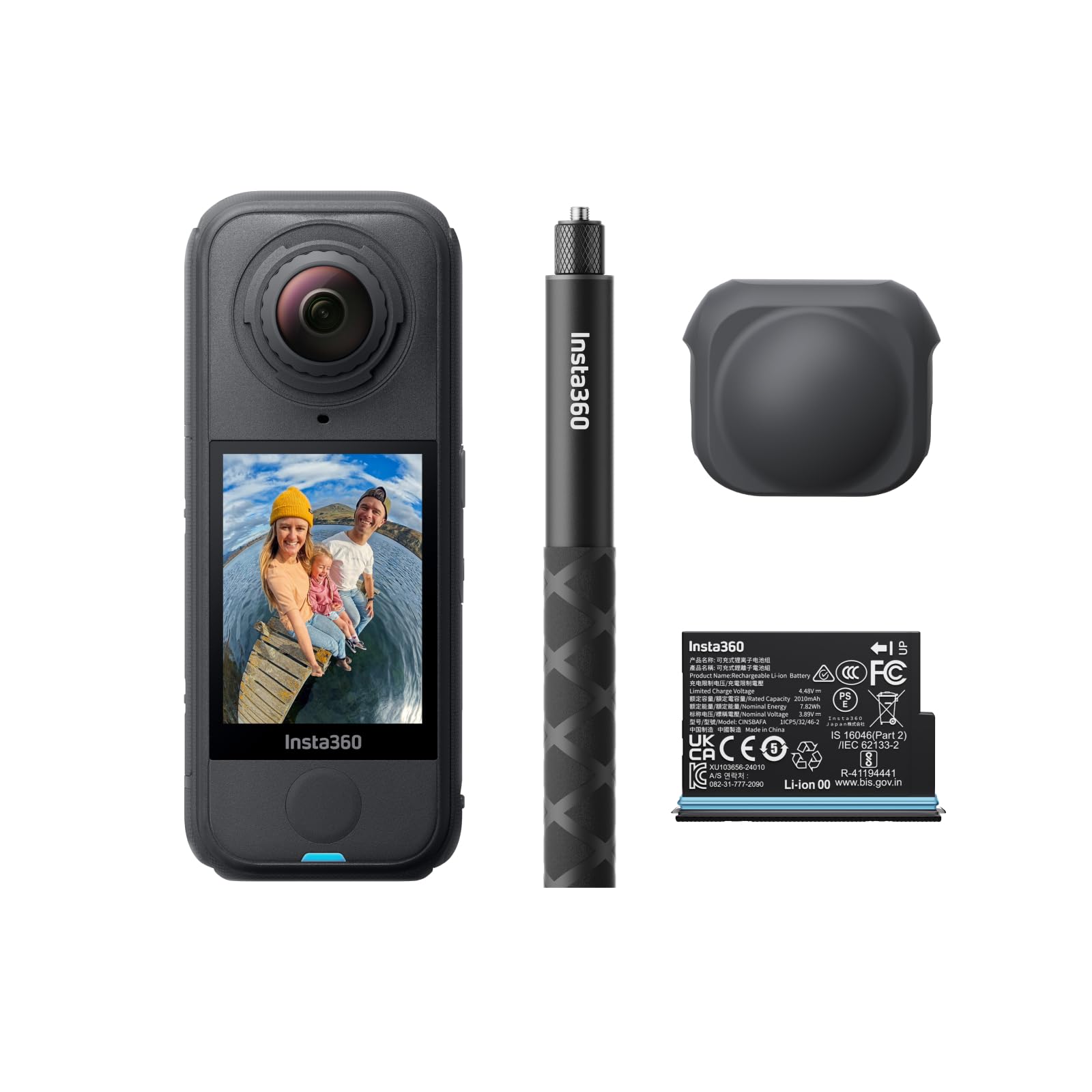 61RcMQQzqgL._SY1600_.jpg Insta360 X4 Air Starter-Bundle – 8K 360°-Kamera mit Selfie-Stick & Wechsel-Linsen – Bild 1