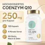 Cosphera Coenzym Q10 250 mg – 120 vegane Kapseln für Energie & Hautgesundheit – Bild 2