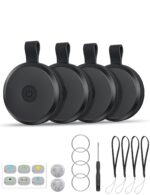 Kzom Air Tracker 4er Pack – Bluetooth Schlüsselfinder mit Apple Find My für iOS