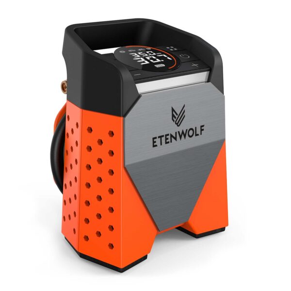 ETENWOLF ZEPHYR S3 Tragbarer Luftkompressor 7800mAh – 160 PSI Elektrische Luftpumpe für Auto & Fahrrad