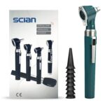 Scian Otoskop mit LED-Licht & 3x Vergrösserung – Ohr-Diagnosetool für Zuhause (Grün)