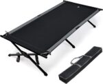 EVER ADVANCED Klappbett 214x106cm – XXL Campingbett 300kg belastbar für Outdoor & Garten