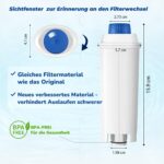 Mutital 4er-Pack Wasserfilter für DeLonghi Kaffeevollautomaten – Premium Filterkartusche – Bild 3