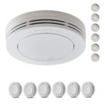 Safeliveo Rauchmelder 6er Set mit 10-Jahre-Batterie – EN 14604 zertifiziert, 85 dB Alarm
