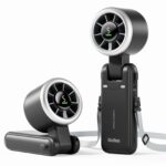 Diveblues Tragbarer Turbo Handventilator 9m/s – 3-in-1 Ventilator mit 12h Akku