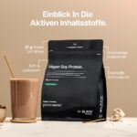 THE PROTEIN WORKS Veganes Soja Protein Pulver BLACK – 27g Protein, 2kg Vanillecreme – Bild 4