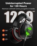 Doohoeek Bluetooth 6.0 Gehörschutzkopfhörer – 120h Akku & 30 dB Lärmschutz für Handwerk – Bild 8