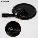 Evermotor Lenkerendenspiegel 22mm E-geprüft – 360° drehbar für Motorrad & Roller – Bild 2