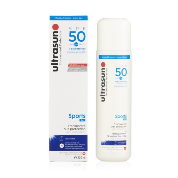 Ultrasun Sports Gel 200ml – Transparentes UV-Schutzgel für intensive Outdoor-Aktivitäten