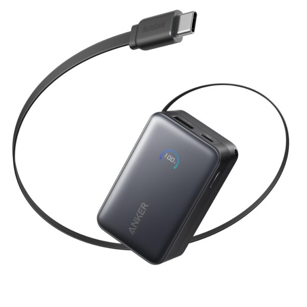 Anker Nano Powerbank 10.000mAh mit 45W & IntaCord – Schnellladegerät für iPhone & iPad