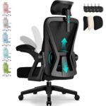 Airchros Ergonomischer Bürostuhl mit Kopfstütze & Lendenwirbelstütze – Chefsessel bis 150 kg