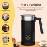 Rafow Milchaufschäumer Elektrisch 4 in 1 – 300ml Automatischer Milchschäumer für Cappuccino & Latte – Bild 2