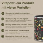 Vitapow Multivitamin Pulver – 13 Vitamine & Mineralstoffe für Immunsystem & Energie – Bild 4