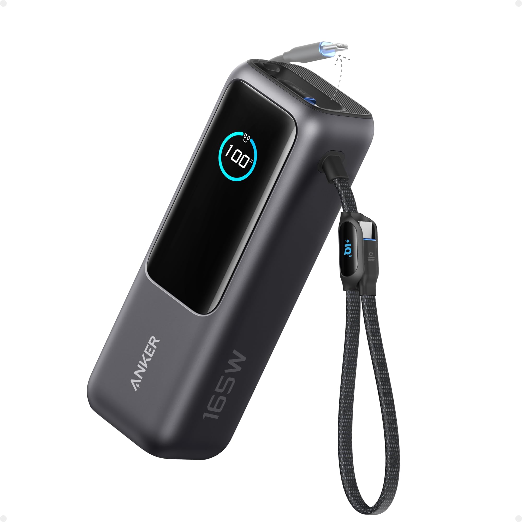 61TsRiRKSoL._SY2000_.jpg Anker 165W Laptop Powerbank 25000 mAh – Ultraschnelles Laden mit 4 Ports & ausziehbarem Kabel – Bild 1