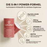 JARMINO Collagen Peptide 450g – Beauty Glow Pulver mit Hyaluronsäure & Biotin – Bild 3