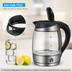 FOR ME Glas Wasserkocher 1,8L – Temperaturwahl 40–100°C mit LED-Beleuchtung & Warmhaltefunktion – Bild 5