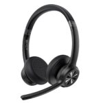 TECKNET V5.2 Bluetooth Headset mit Noise Cancelling – Wireless Kopfhörer für Büro & Callcenter