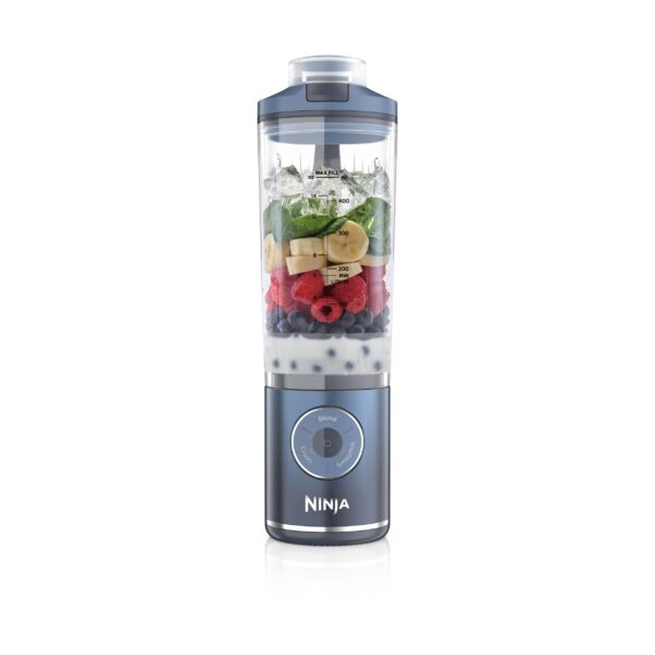 Ninja Blast Max Tragbarer Mixer 570 ml – Wiederaufladbarer Smoothie Maker mit 3 Funktionen