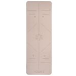 YOGATI Yogamatte 183x61cm mit Ausrichtungslinien – rutschfest & gelenkschonend mit Tragegurt – Bild 3