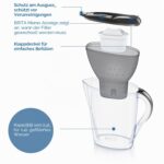 BRITA Marella Wasserfilterkanne 2,4l mit 3x MAXTRA PRO Kartusche – Filtert PFAS, Grau – Bild 6