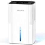 Haksimey Luftentfeuchter 2800ml – Tragbar mit Abtauen, Timer & 7-Farben LED für Schlafzimmer