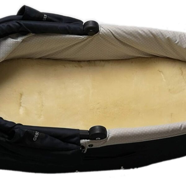 Reissner Lammfelle Kinderwageneinlage KIWA de LUXE – echtes Merino Lammfell für Babys