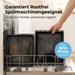 ICQN Backblech & Gitter Set 42x37 cm – Emailliert & Verchromt für Electrolux & AEG – Bild 8