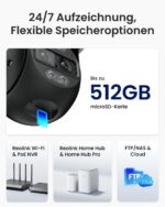 Reolink TrackMix WiFi 4K PTZ Überwachungskamera – Auto-Tracking mit Dual-Objektiv & Farbnachtsicht – Bild 8