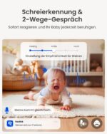 Reolink E1 4MP WLAN Überwachungskamera – 360° Auto-Tracking Indoor Kamera mit Babyphone-Funktion – Bild 4