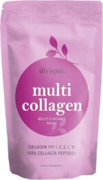 Divique Kollagen Pulver 500g – Premium Complex Typ 1-10 mit 10.000 mg pro Portion