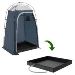 Zhwidnerso Faltbare Duschwanne 104x104 cm – Tragbare Duschmatte mit Abflussrohr für Camping & Outdoor – Bild 7